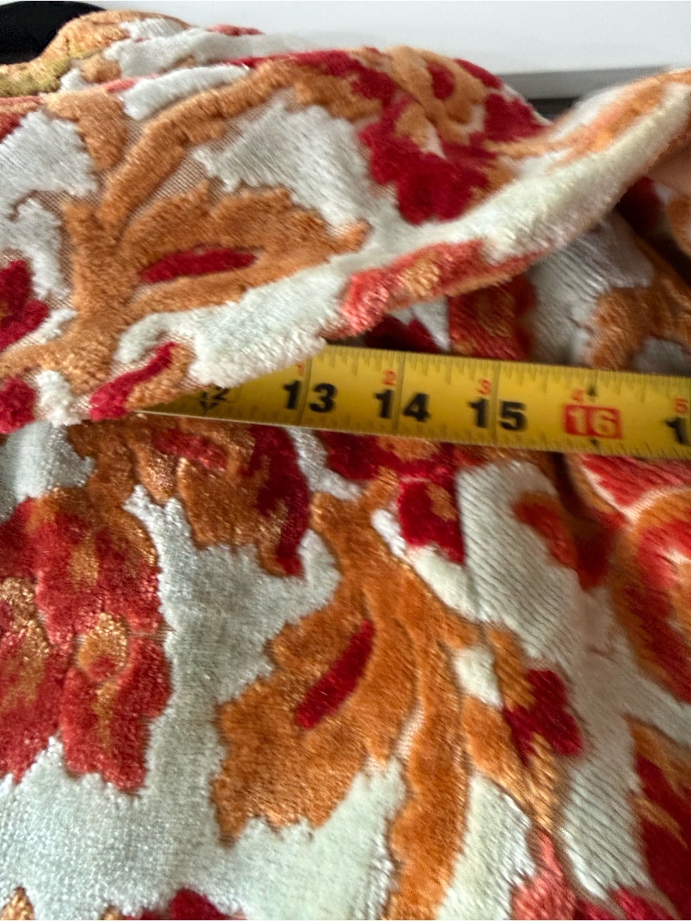 Vintage Floral Coat in Cream, Red, Orange, Green - Picture 4 of 6